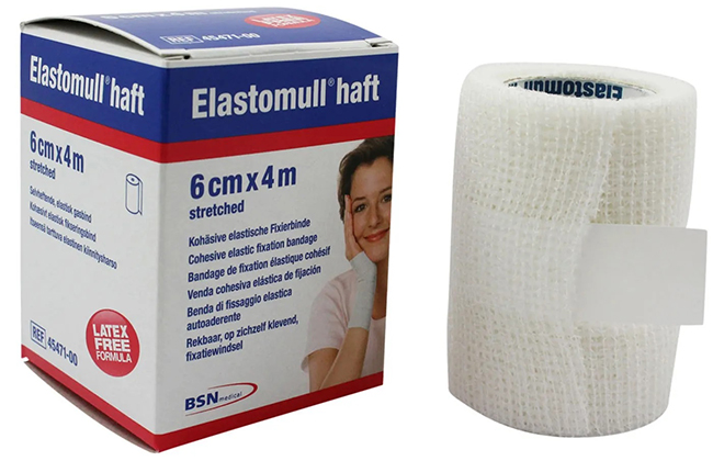 BENDA ELASTICA AUTOADESIVA ELASTOMULL HAFT BLU 6X400 CM - famajoy.it