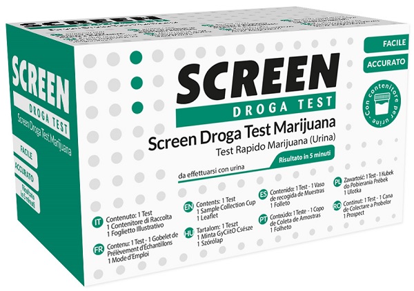 SCREEN DROGA TEST MARIJUANA TEST ANTIDROGA CON CONTENITORE URINA - famajoy.it