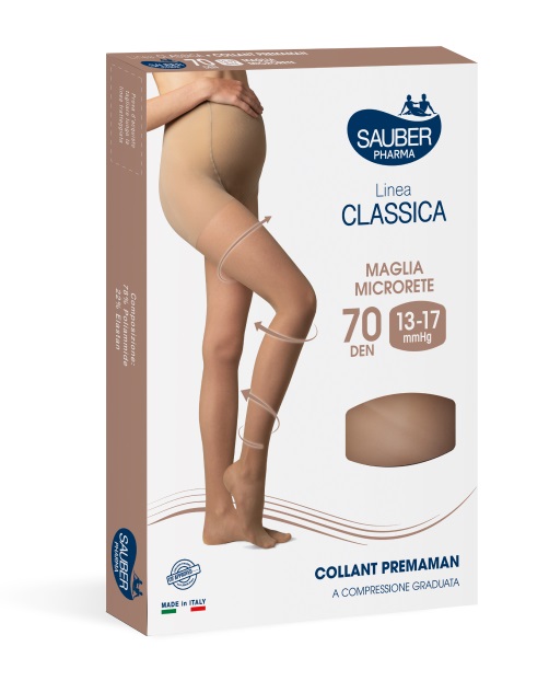 SAUBER COLLANT 70 DENARI PREMAMAN MAGLIA MICRORETE NEUTRO BEIGE 2 LINEA CLASSICA - famajoy.it