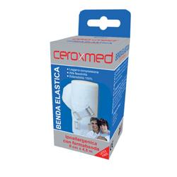 BENDA ELASTICA CEROXMED 8X450 CM CON GANCIO 1 PEZZO - famajoy.it