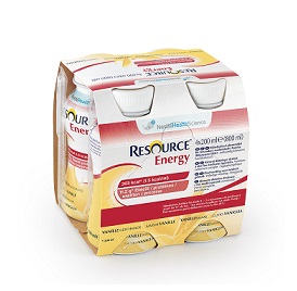 RESOURCE ENERGY VANIGLIA 4 BOTTIGLIE 200 ML NUOVO PACKAGING - famajoy.it