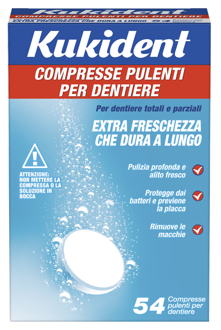KUKIDENT CLEANSER FRESCH 88 COMPRESSE PULIZIA PROTESI DENTARIE - famajoy.it