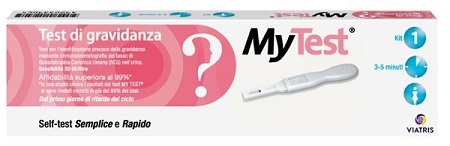TEST DI GRAVIDANZA RAPIDO HCG MYTEST 1 PEZZO - famajoy.it