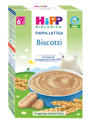 HIPP BIO PAPPA LATTEA BISCOTTI 250 G - famajoy.it