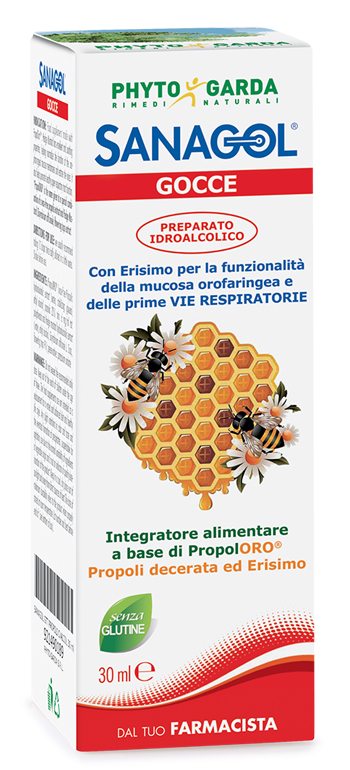 SANAGOL GOCCE PROPOLI ESTRATTO IDROALCOLICO 30 ML - famajoy.it