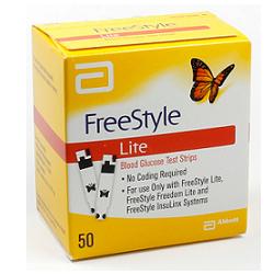 STRISCE MISURAZIONE GLICEMIA FREESTYLE LITE 50 PEZZI - famajoy.it