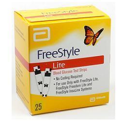 STRISCE MISURAZIONE GLICEMIA FREESTYLE LITE 25 PEZZI - famajoy.it