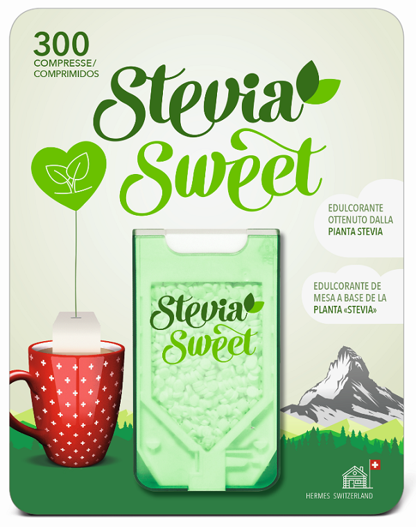 HERMESETAS STEVIA 300 COMPRESSE - famajoy.it