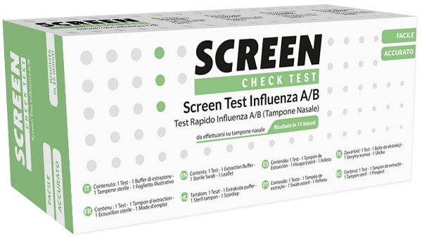 SCREEN TEST RAPIDO VIRUS INFLUENZA A/B TAMPONE NASALE/FARINGEO - famajoy.it