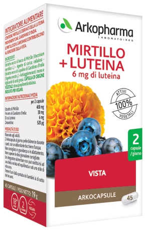 ARKO CAPSULE MIRTILLO+LUTEINA 45 CAPSULE - famajoy.it