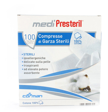 GARZA MEDIPRESTERIL STERILE MONOUSO 18X40 12 PEZZI - famajoy.it