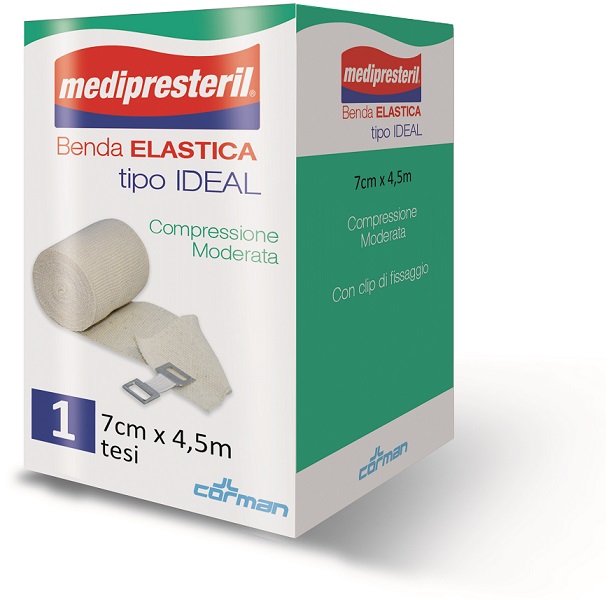 BENDA ELASTICA MEDIPRESTERIL IDEAL CM7X45MT - famajoy.it