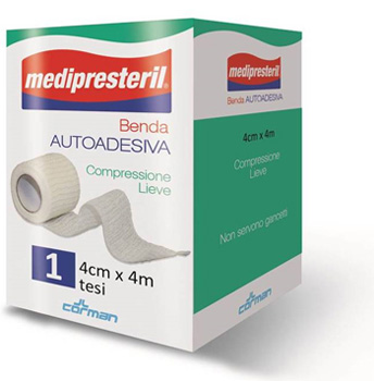 BENDA ADESIVA MEDIPRESTERIL 4X400CM - famajoy.it