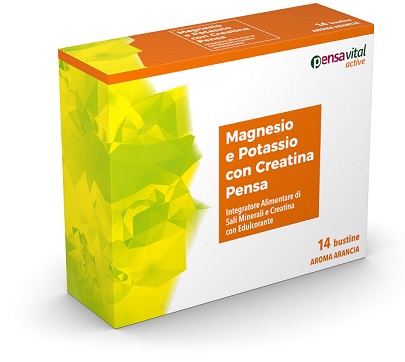 MAGNESIO E POTASSIO CON CREATINA ARANCIA PENSA 14 BUSTINE - famajoy.it