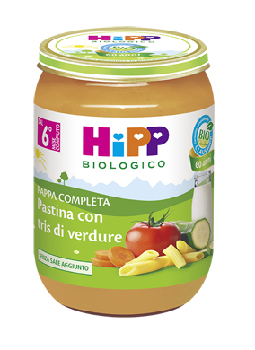 HIPP BIO HIPP BIO PAPPA PRONTA PAST TRIS DI VERDURE 190 G - famajoy.it