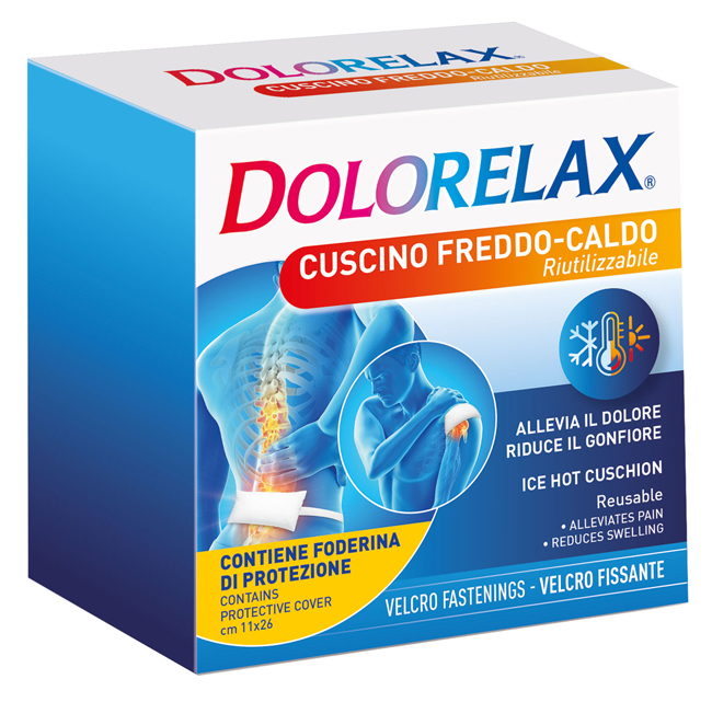 ICE HOT DOLORELAX CUSCINO RIUTILIZZABILE CON VELCRO FISSANTE 11X26 CM - famajoy.it