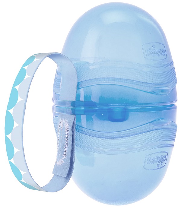 CHICCO PORTASUCCHIETTO DOPPIO BLU 1 PEZZO - famajoy.it
