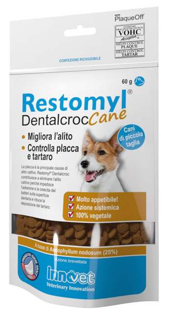 RESTOMYL DENTALCROC CANI PICCOLA TAGLIA BUSTA 60 G - famajoy.it