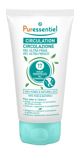 PURESSENTIEL GEL ULTRA FRESCO CIRCOLAZIONE 17 OLI ESSENZIALI 125 ML - famajoy.it