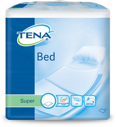 TRAVERSA PER INCONTINENZA NON RIMBOCCABILE TENA BED SUPER 60X90CM 35 PEZZI - famajoy.it