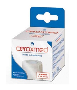 BENDA ELASTICA AUTOADERENTE CEROXMED 4 X 400 CM 1 PEZZO - famajoy.it