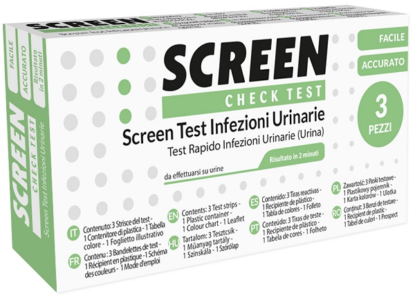 TEST PER L'INDIVIDUAZIONE RAPIDA DI LEUCOCITI SANGUE NITRITO E PROTEINA NELL'URINA SCREEN CHECK TEST INFEZIONI VIE URINARIE 3 PEZZI - famajoy.it
