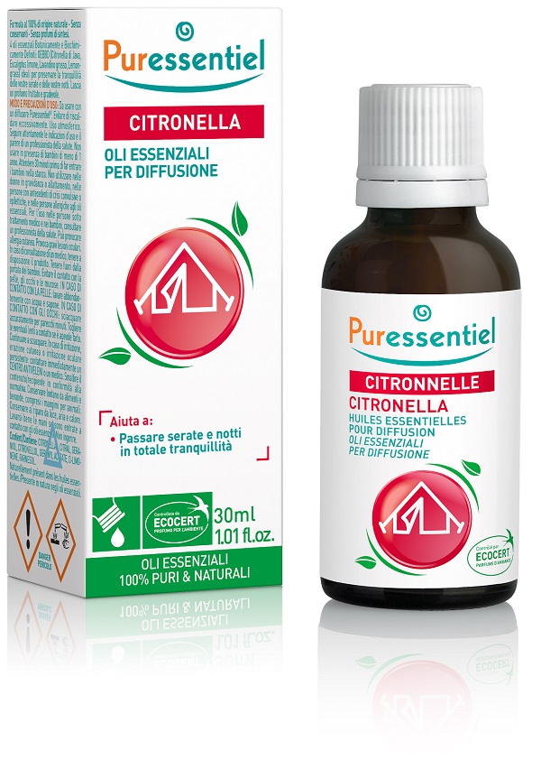 MISCELA CITRONELLA PER DIFFUSIONE 30 ML ECOCERT - famajoy.it