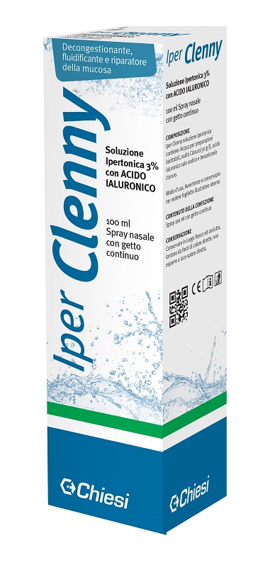 IPER CLENNY SPRAY NASALE EROGAZIONE CONTINUA SOLUZIONE IPERTONICA CON ACIDO IALURONICO 100 ML - famajoy.it
