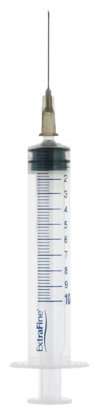 SIRINGA EXTRAFINE IPODERMICA 10 ML AGO 12 GAUGE 22 - famajoy.it
