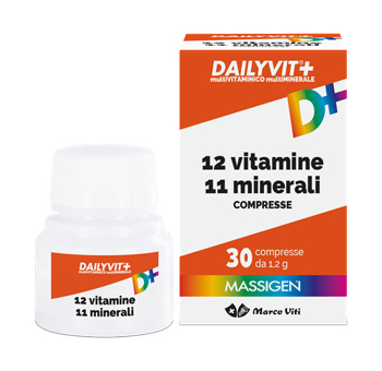DAILYVIT+ 12 VITAMINE 11 MINERALI 30 COMPRESSE - famajoy.it