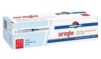 SIRINGA PER VENIPUNTURA MASTER-AID 5 ML GAUGE 23 10 PEZZI - famajoy.it