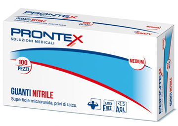 PRONTEX GUANTO IN NITRILE SENZA POLVERE GRANDE 8/9 100 PEZZI - famajoy.it