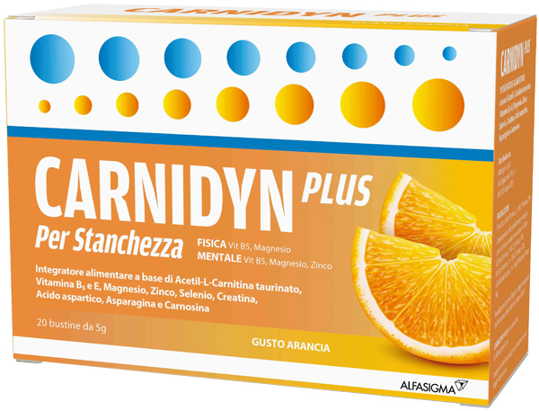 CARNIDYN PLUS 20 BUSTINE DA 5 G GUSTO ARANCIA - famajoy.it