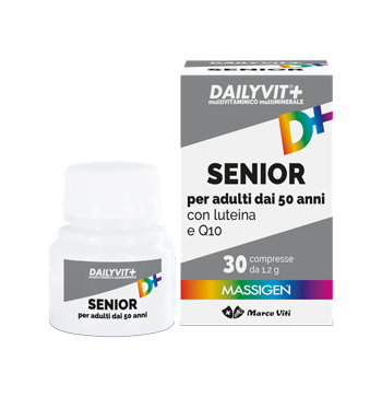 DAILYVIT+ SENIOR MULTIVITAMINICO E MULTIMINERALE 30 COMPRESSE - famajoy.it