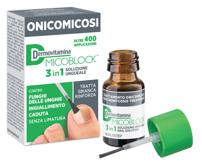 DERMOVITAMINA MICOBLOCK 3 IN 1 ONICOMICOSI SOLUZIONE UNGUEALE 7 ML - famajoy.it