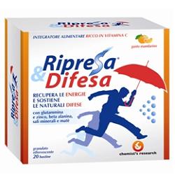 RIPRESA & DIFESA GRANULATO EFFERVESCENTE MANDARINO 20 BUSTINE - famajoy.it