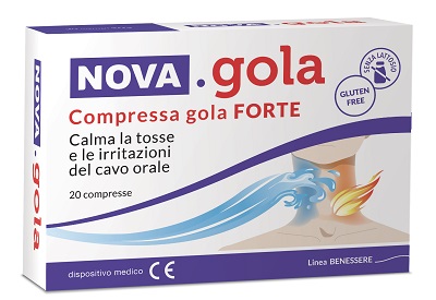 NOVA GOLA COMPRESSA GOLA FORTE 20 COMPRESSE - famajoy.it