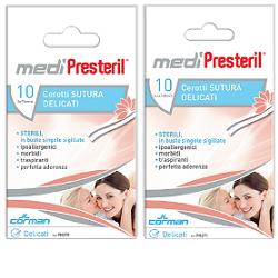 CEROTTO PER SUTURA MEDIPRESTERIL DELICATI TESSUTO NON TESSUTO 6,4X108MM 10 PEZZI - famajoy.it