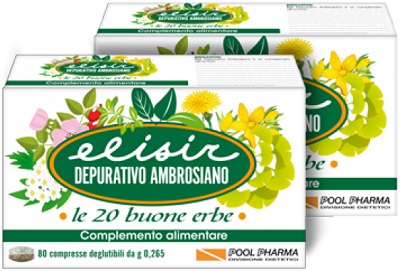 ELISIR DEPURATIVO AMBROSIANO 20 COMPRESSE 5,3 G - famajoy.it