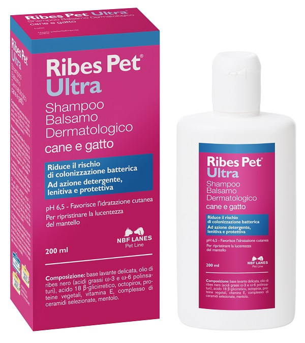 RIBES PET ULTRA SHAMPOO DERMATOLOGICO FLACONE 200 ML - famajoy.it