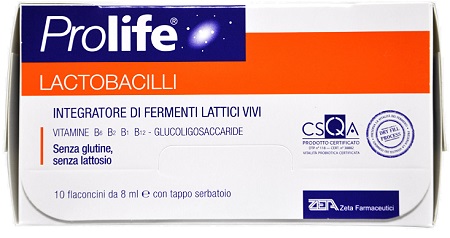 PROLIFE LACTOBACILLI 10 FLACONCINI 8 ML - famajoy.it