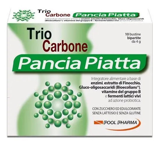 TRIOCARBONE PANCIA PIATTA 10 BUSTINE BIPARTITE 4 G - famajoy.it