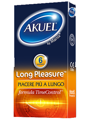 PROFILATTICO ANSELL AKUEL BY MANIX LONG PLEASURE B 6 PEZZI - famajoy.it
