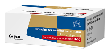 SIRINGA INSULINA USO VETERINARIO MSD-AH 30 SIRINGHE 40 UI/ML - famajoy.it
