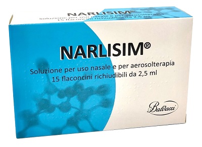 NARLISIM SOLUZIONE PER USO NASALE E AEROSOLTERAPIA 15 FLACONCINI RICHIUDIBILI DA 2,5 ML L'UNO - famajoy.it