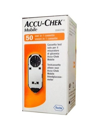 STRISCE MISURAZIONE GLICEMIA ACCU-CHEK MOBILE 50 TEST MIC 2 - famajoy.it
