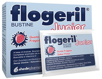 FLOGERIL JUNIOR FRAGOLA 20 BUSTINE - famajoy.it