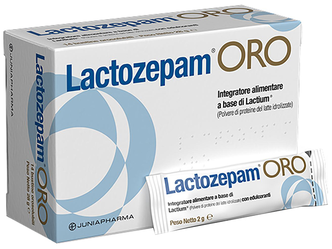 LACTOZEPAM ORO GRANULATO OROSOLIBILE A BASE DI LACTIUM 14 BUSTINE DA 2 G - famajoy.it
