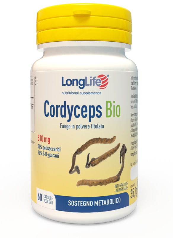 LONGLIFE CORDYCEPS BIO 60 CAPSULE - famajoy.it