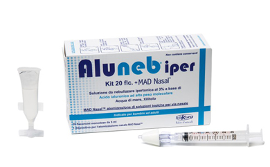 ALUNEB KIT SOLUZIONE IPERTONICA 3% 20 FLACONCINI + MAD NASAL ATOMIZZATORE - famajoy.it